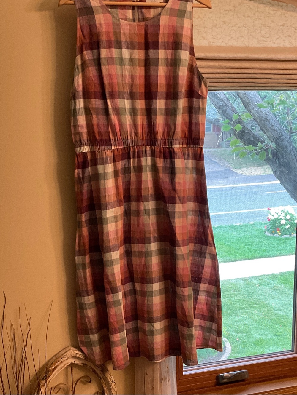 LOFT Linen Sleeveless Summer Dress L